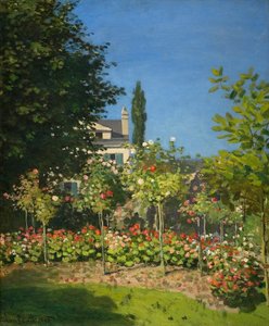 Bloementuin door Claude Monet
